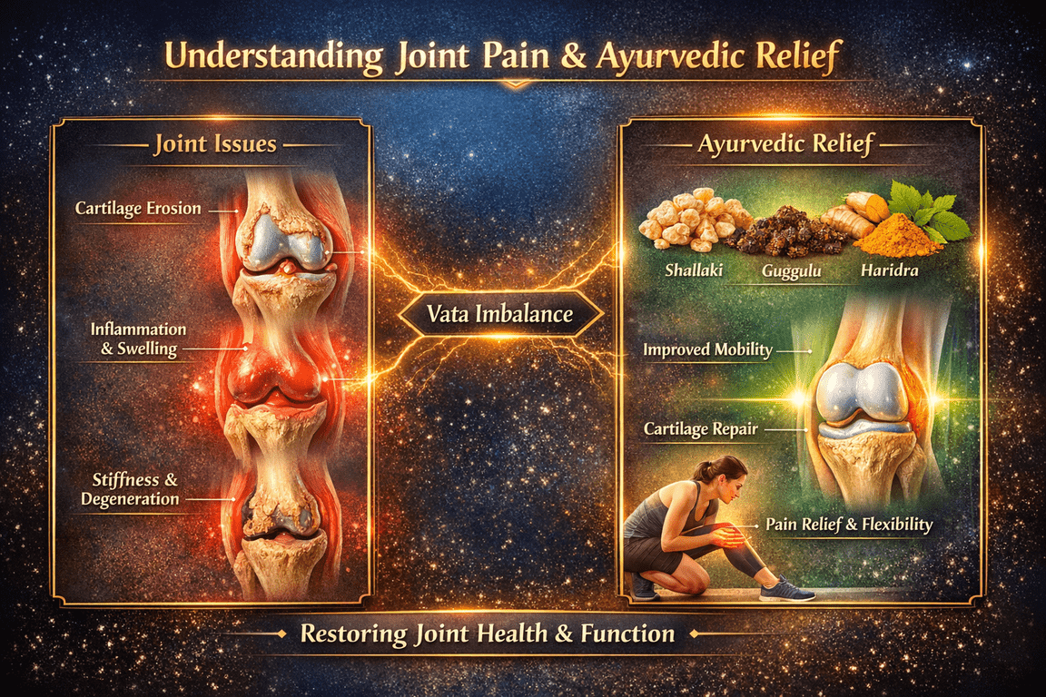 Ayurvedic mechanism of joint pain relief