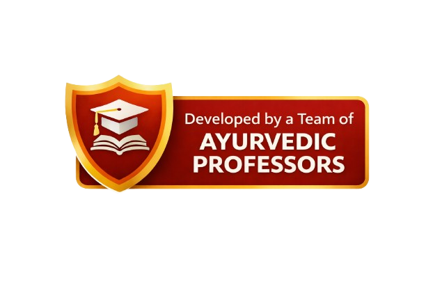 Developed by Ayurvedic Professors